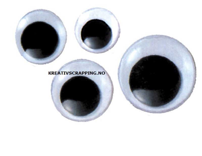 Plastøyne - 10mm - 24 stk