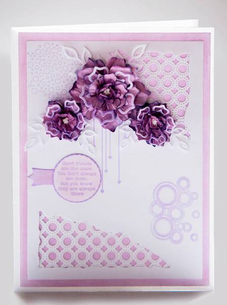 Crealies - Bits & Pieces Stamps no.  77 - Hanging hearts