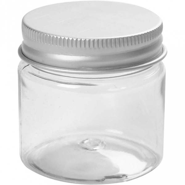 Plastboks med lokk - 10 stk - 50ml - H: 45 mm - dia. 44 mm
