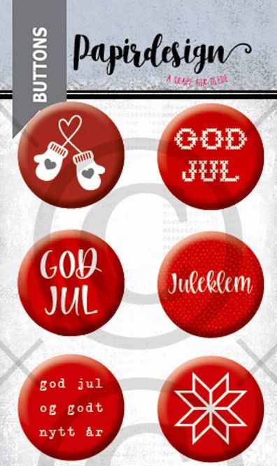 Hovedbilde Papirdesign - Buttons - 00944 - Jul 2