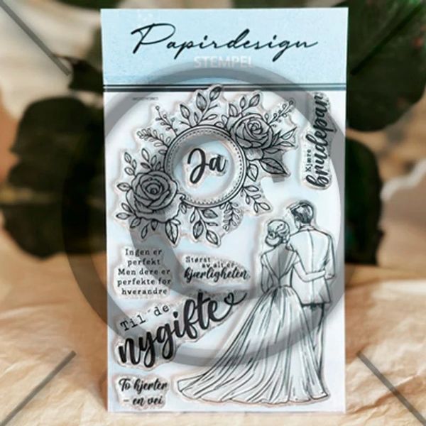 Papirdesign - Stempel - PD 1663 - Til de nygifte