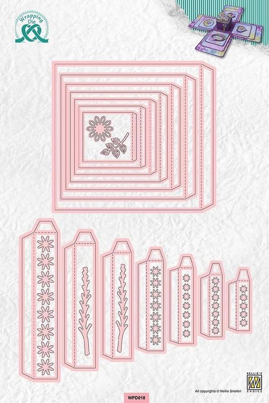 Nellie Snellen - WPD018 - Wrapping Die - Exploding Box with lid