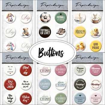 Hovedbilde Papirdesign - Buttons