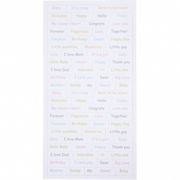 Happy Moments - Mix & Match - Deco stickers - Baby - 2 ark