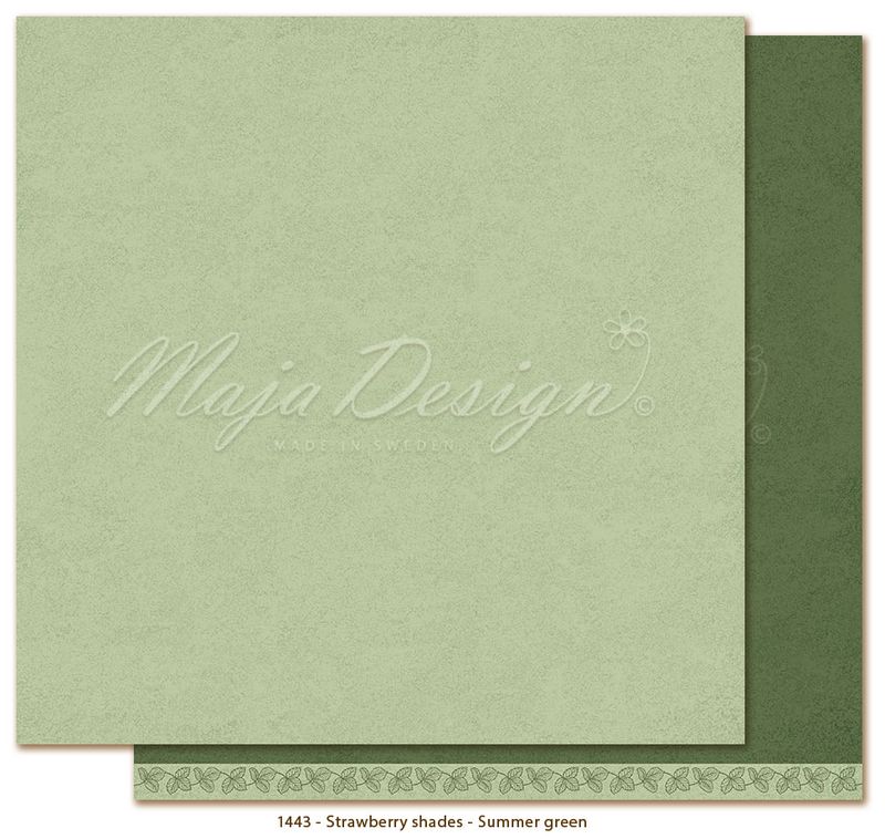 Maja Design - 1443 - Monochromes - Strawberry shades - Summer green