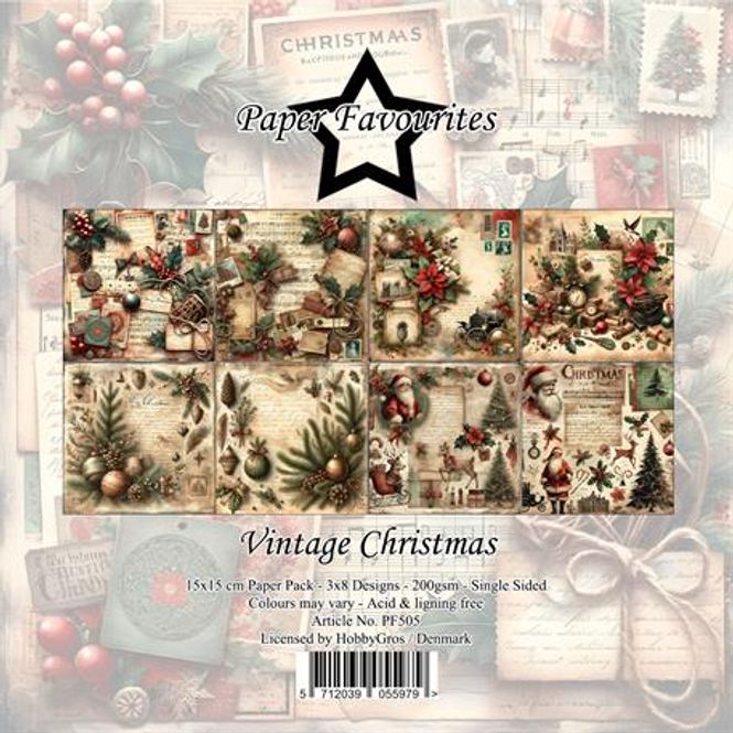 Hovedbilde Paper Favourites - 6x6 Paper Pad - PF505 - Vintage Christmas