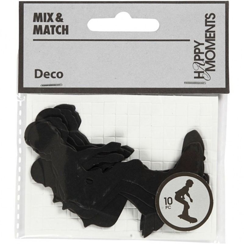 Happy Moments - Mix & Match - Die-cut - Skater, 56x67 mm, 10stk.
