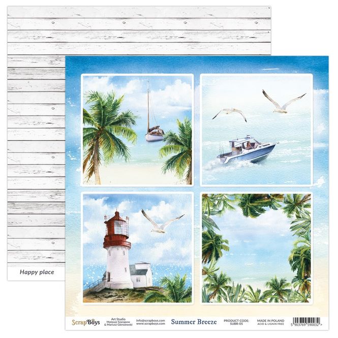 Hovedbilde ScrapBoys - Summer Breeze - 12x12 - SUBR-05