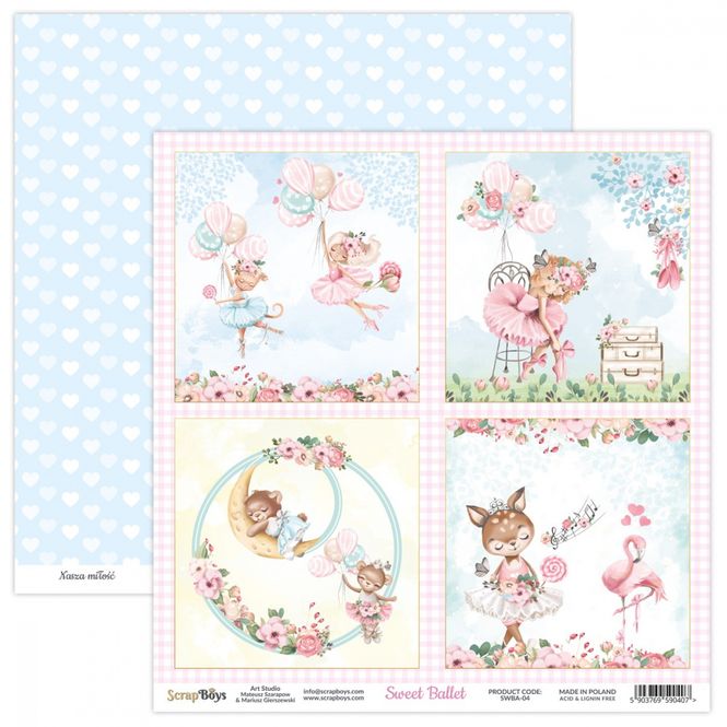 Hovedbilde ScrapBoys - Sweet Ballet - 12x12 - SWBA-04