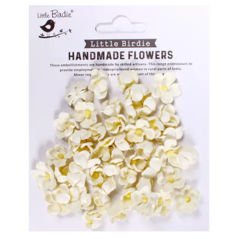 Hovedbilde Little Birdie - Handmade Flowers - Paula - Moon Light - 50 stk