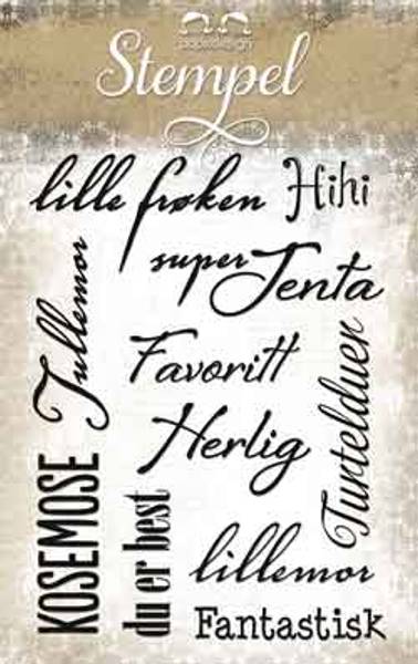 Papirdesign - Stempel - PD13764 - Lille frøken