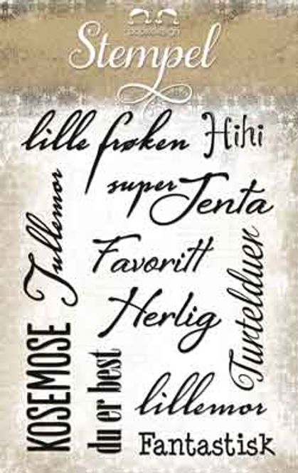 Hovedbilde Papirdesign - Stempel - PD13764 - Lille frøken