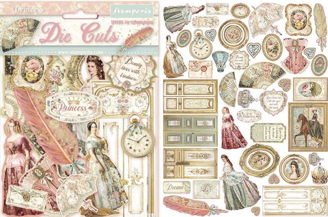 Hovedbilde Stamperia - Chipboard Die Cuts - 16 - Princess