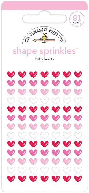 Hovedbilde Doodlebug - 6151 - Shape Sprinkles - Baby Hearts