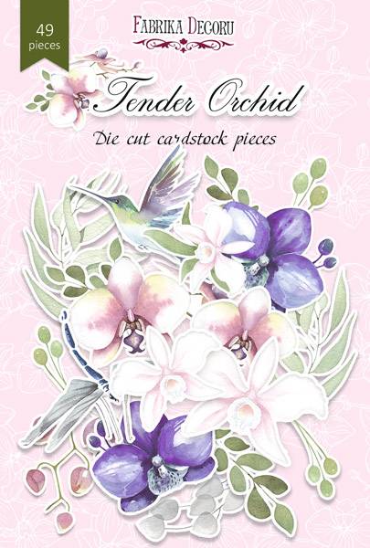 Fabrika Decoru - Die Cuts - 04041 - Tender Orchid - 49 pcs 