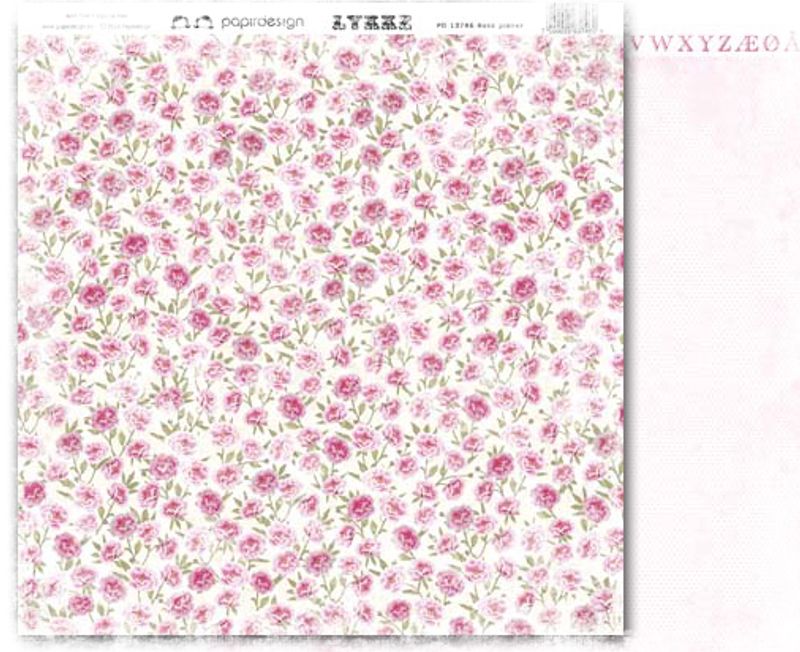 Papirdesign - PD13746 - Lykke - Rosa pioner