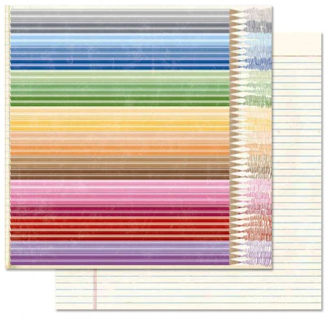 Hovedbilde Papirdesign - PD13848 - Skolestart - Fargeblyanter