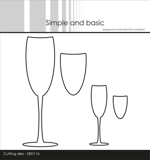 Hovedbilde Simple and basic - Dies - SBD116 - Champagne Glasses