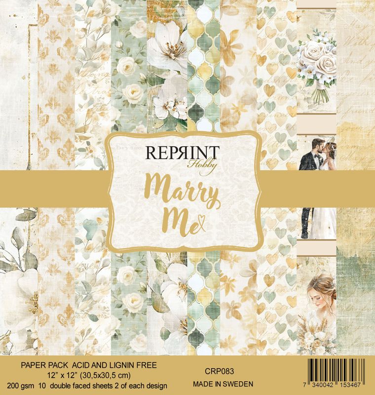 Reprint - 12x12 - CRP083 - Marry Me - Paper Pack