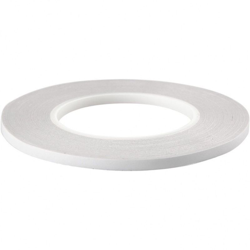 Dobbeltsidig tape - 6 mm x 50 meter - 1 stk rull