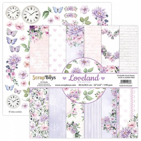 ScrapBoys - New Edition Lovland - 12x12 - Paper Pack