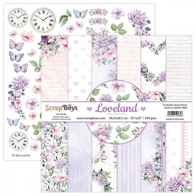 Hovedbilde ScrapBoys - New Edition Lovland - 12x12 - Paper Pack