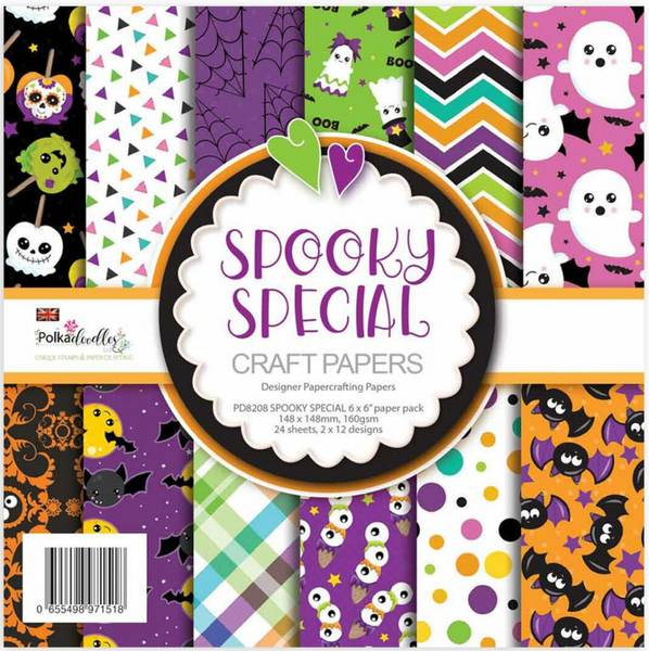 Polkadoodles - 6x6 Paper Pack - Spooky Special