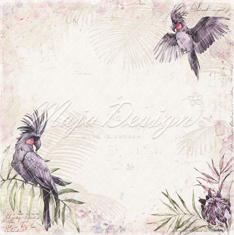 Maja Design - 1158 - Tropical Garden - Purple parrot