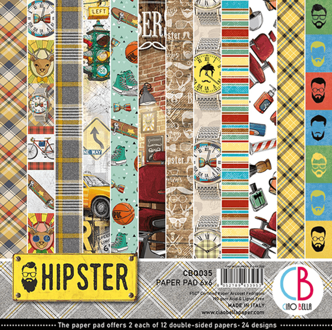 Hovedbilde Ciao Bella - 035 - 6x6 Paper Pad - Hipster