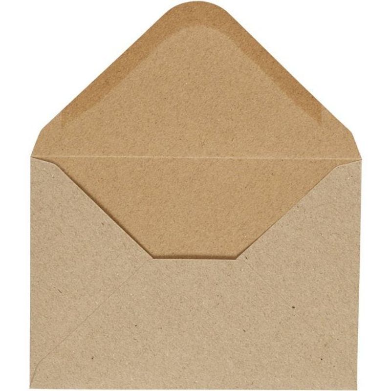 Happy Moments - Konvolutt 11,5x16 cm - Kraft - 10 stk