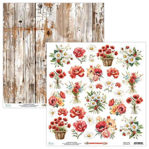 Hovedbilde Mintay - SUM - 12x12 - Summer Highlands - 10 - Die-Cut Sheet - Flora