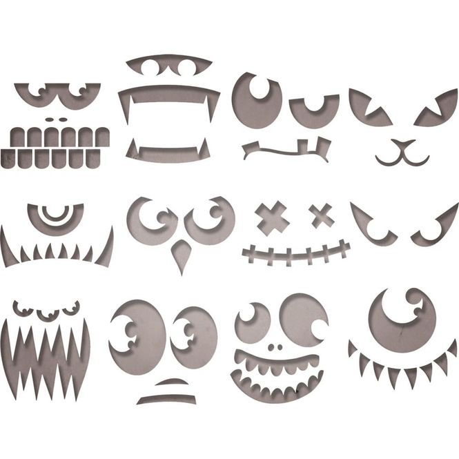 Hovedbilde Sizzix - Thinlits - 663090 - Tim Holtz - Frightening Faces