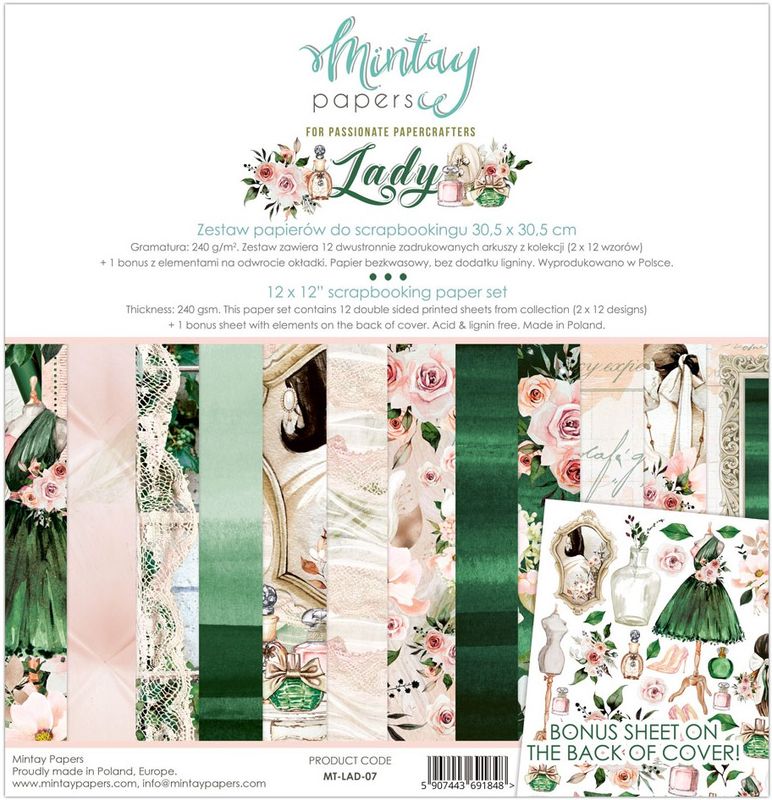 Mintay - LAD - 12x12 Paper Set - Lady