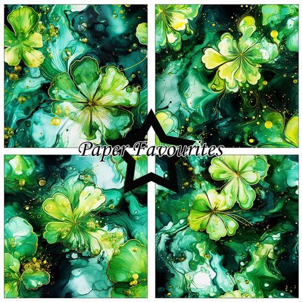 Paper Favourites - 12x12 Paper Pack - PF494 - Lucky Clover