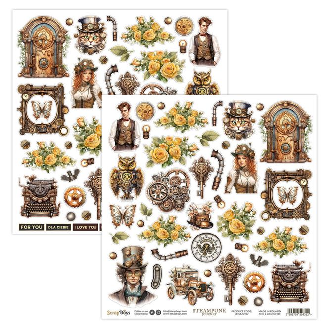 Hovedbilde ScrapBoys - Steampunk Journey - 12x12 - STJO-07