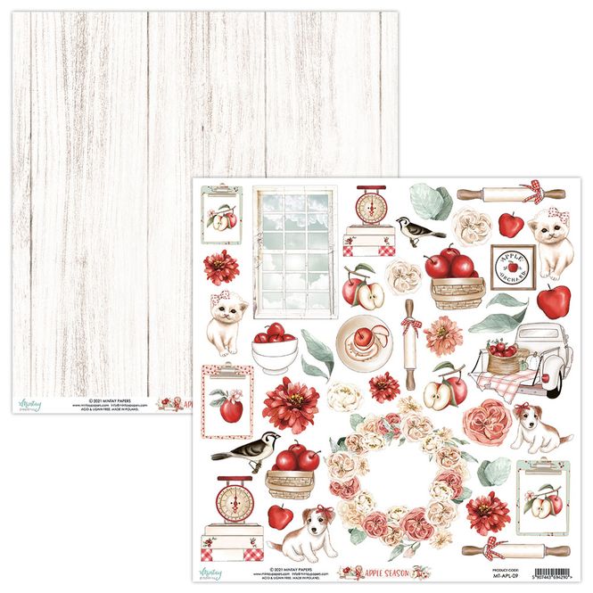 Hovedbilde Mintay - APL - 12x12 - Apple Season - 09 Die Cut Sheet