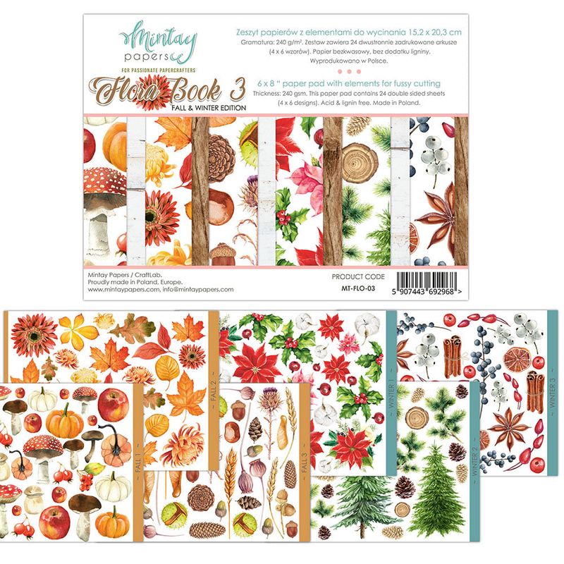 Mintay - 6x8 paper pad - Flora Book 03