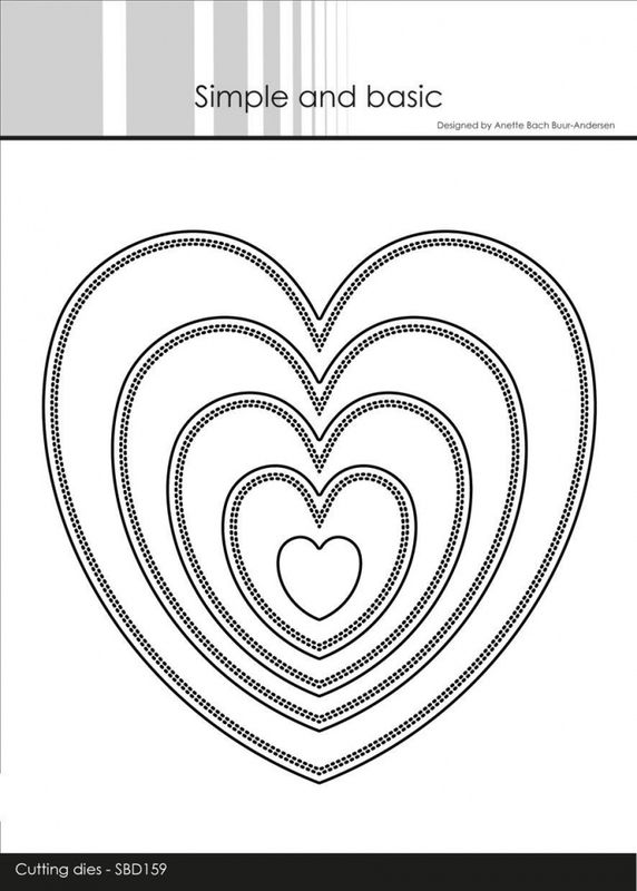 Simple and basic - Dies - SBD159 - Pierced Hearts