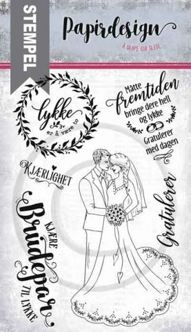 Hovedbilde Papirdesign - Stempel - PD18386 - Brudepar
