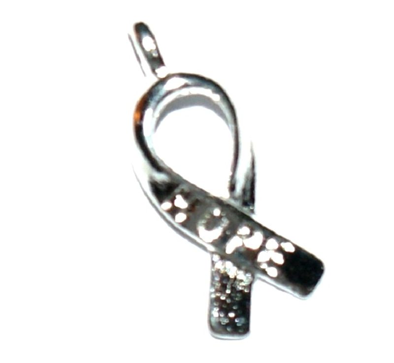 Charms - Brystkreft - Hope - Sølv - 10stk
