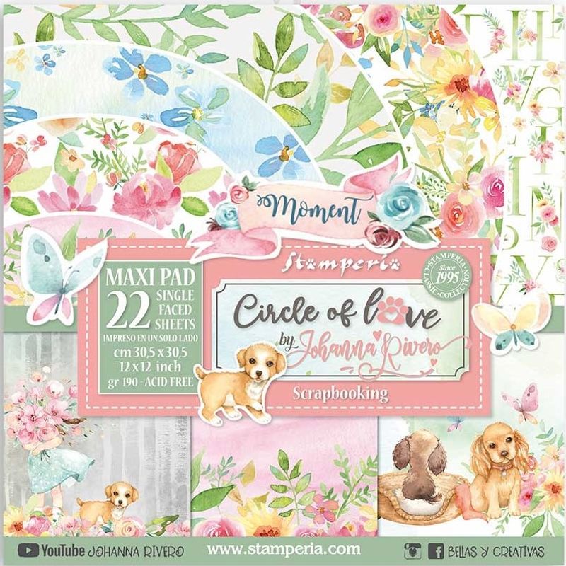 Stamperia - 12x12 Maxi Paper Pack - 10 - Circle of Love
