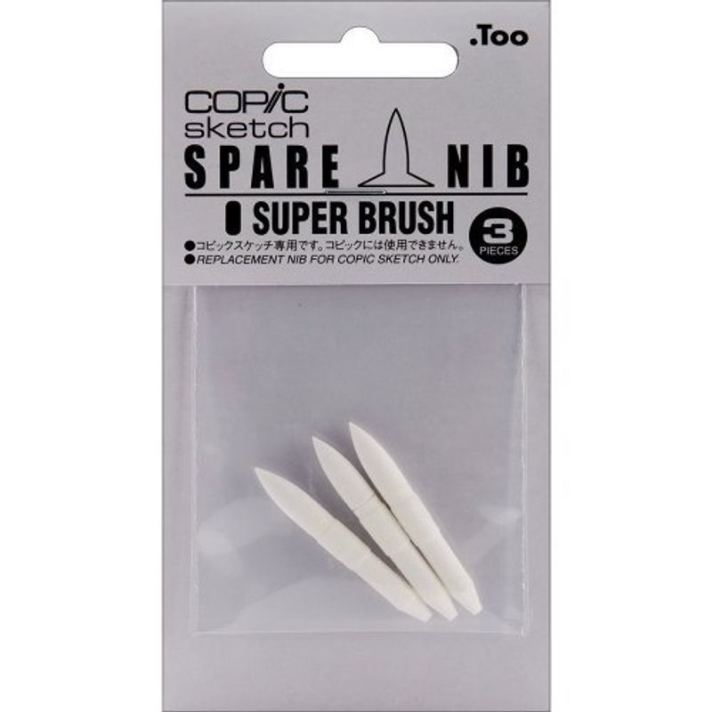 Copic Marker Sketch - Replacement Nib - Super Brush - 3 stk