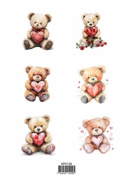 Reprint -  KP0138 - A4 Klippeark - Teddy