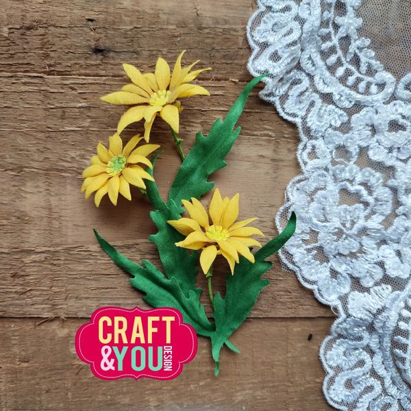 Craft & You - Dies - CW280 - Magda's Sunflower