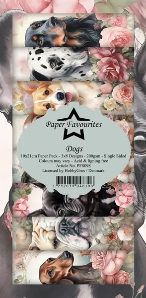 Paper Favourites - SlimLine Paper Pad - PFS098 - Dogs