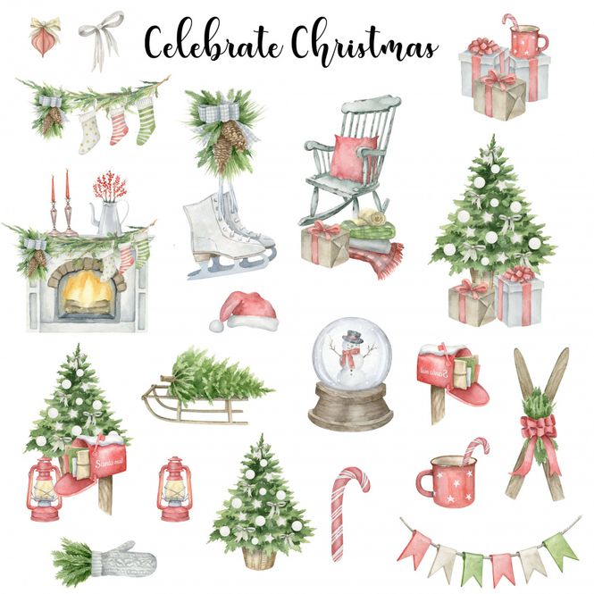 Hovedbilde Reprint - 12x12 - CRP057 - Celebrate Christmas Paper Pack