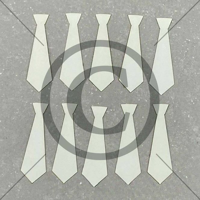 Hovedbilde Papirdesign - Die Cuts - PD 01047 - Slips, hvit