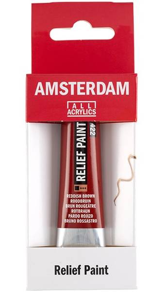 Amsterdam - Relief Paint - 20ml - 422 Reddish Brown
