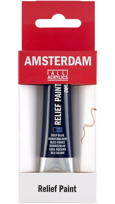 Amsterdam - Relief Paint - 20ml - 502 Deep Blue