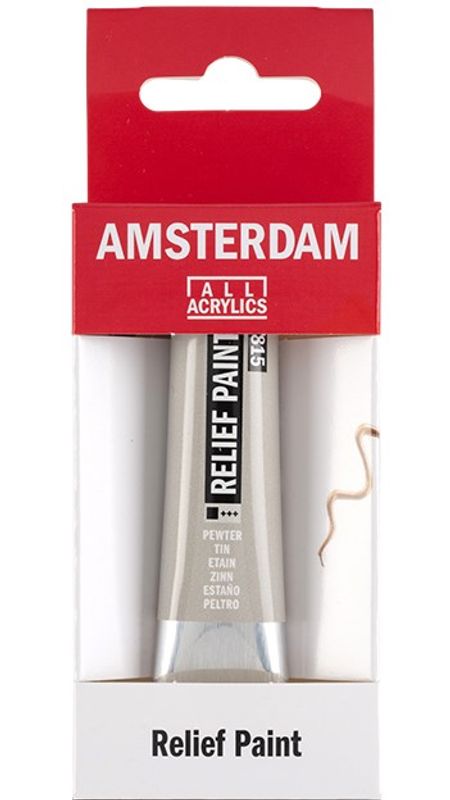 Amsterdam - Relief Paint - 20ml - 815 Pewter